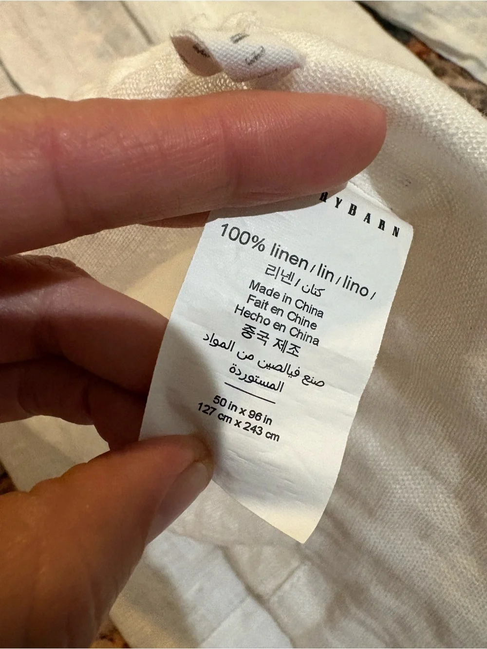 (2) Pottery Barn Soft Light Cream Linen Curtain Panel